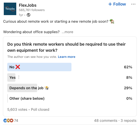 Remote Work Poll