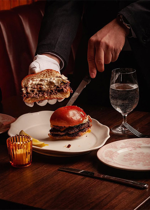 4 Charles Prime Rib is one of the best places for a burger and Martini in NYC.