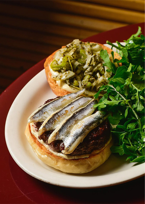 Cervo’s is one of the best places for a burger and a Martini in NYC.