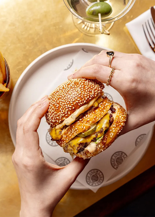 Hawksmoor is one of the best places for a burger and Martini in NYC.