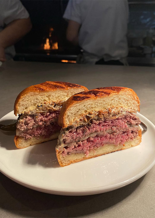 Rolo’s is one of the best places for a burger and a Martini in NYC.