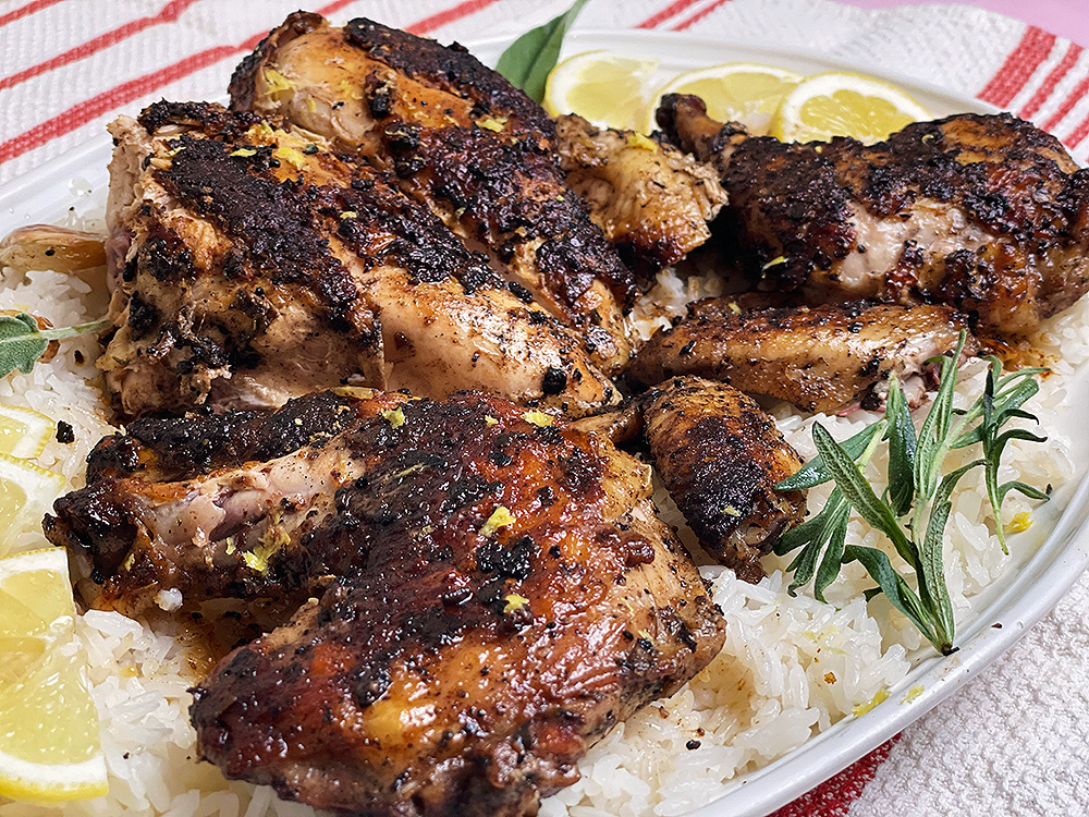 Chicken Under a Brick