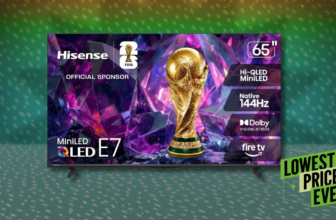 The 75-inch Hisense E7 QLED Mini-LED TV Is $600 Off
