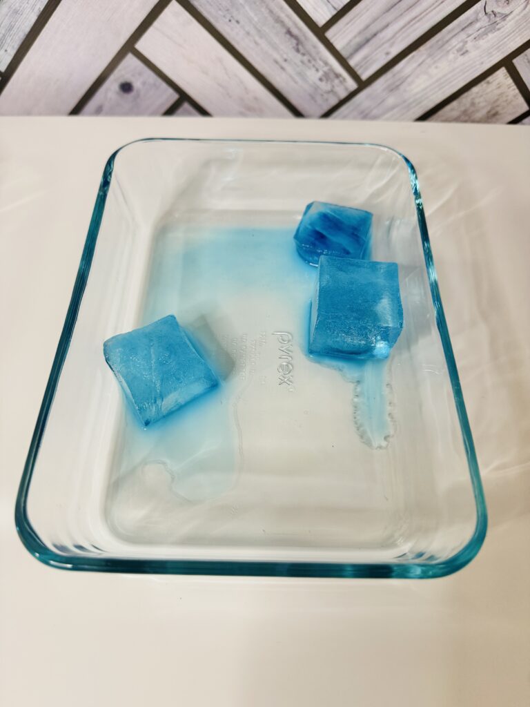 3rd Grade Science Projects an image of a 3rd grade science project that involves seeing the effect of salt on ice