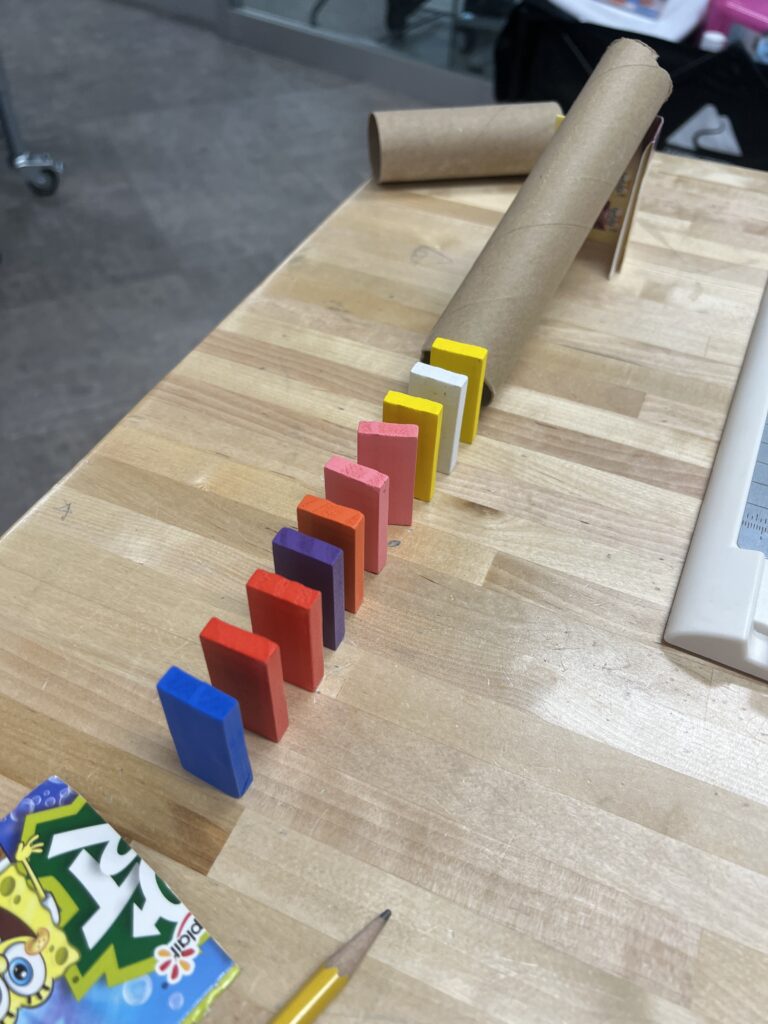 an image of a Rube Goldberg science fair project 