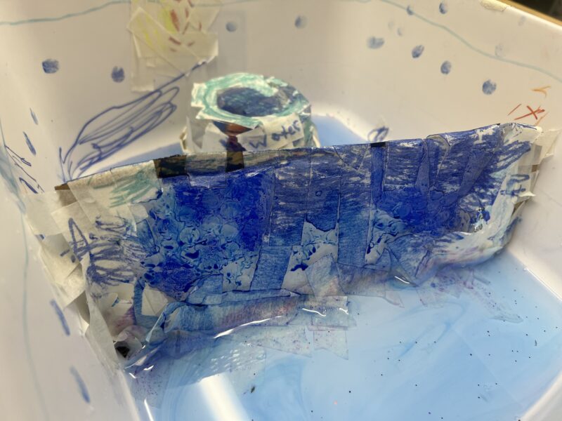 3rd Grade Science Projects an image of a 3rd grade science project that involves recreating a flood using modeling materials at home