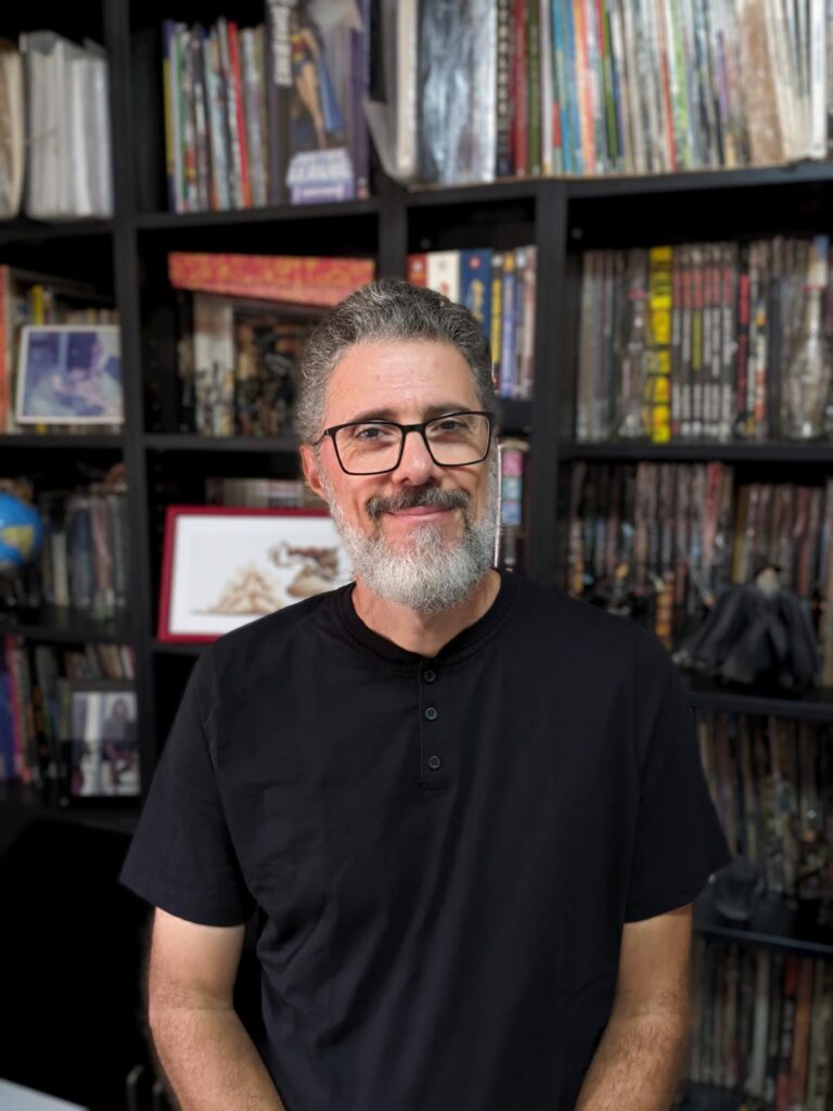 Illustrator headshot of Alexander Santos