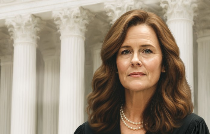 Magazine illustration - Supreme Court Justice Amy Coney Barrett