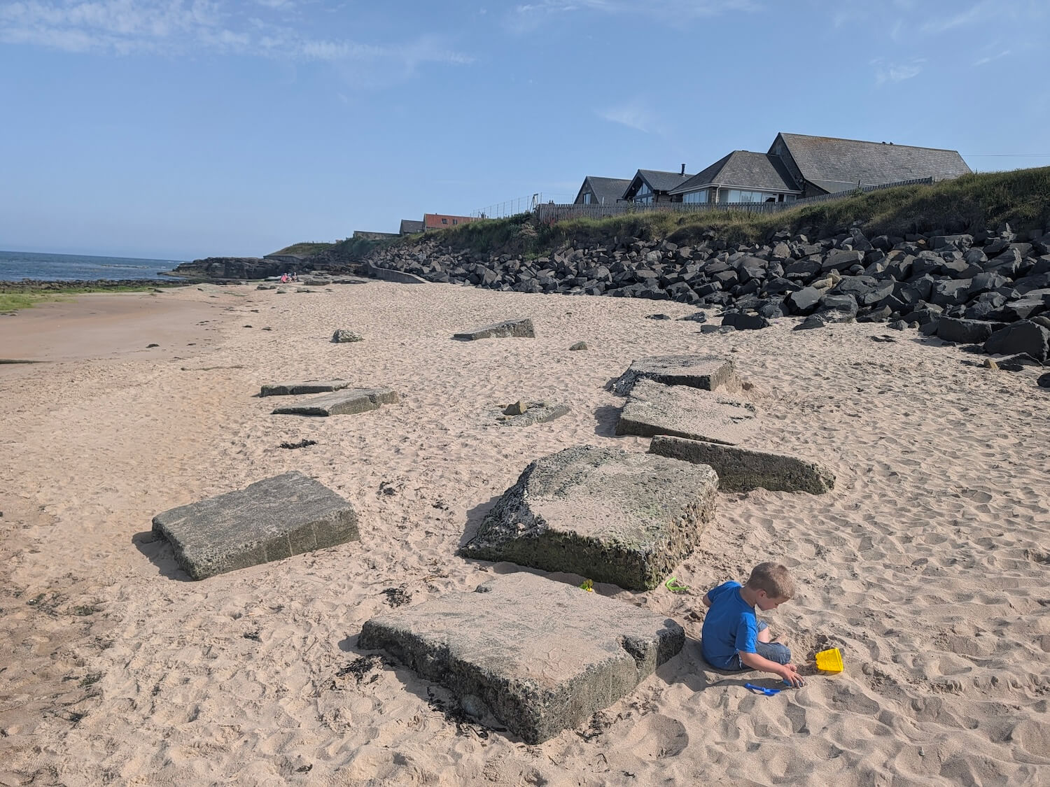 Cresswell Beach in Northumberland