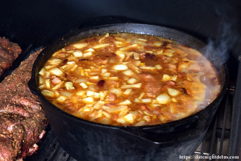 Chuckwagon Baked Beans 8 https://datenightdoins.com/bacon-bourbon-bbq-sauce/