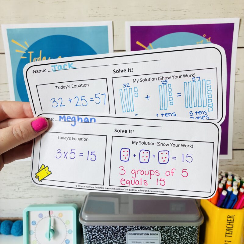 Exit Tickets an image of an exit ticket that teachers can use to assess student learning