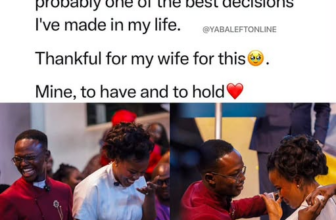Man Smiles after his wife picked sunday for their wedding