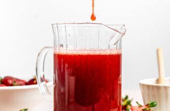 Strawberry Syrup (for Coffee, Matcha & Cocktails) • Bakerita