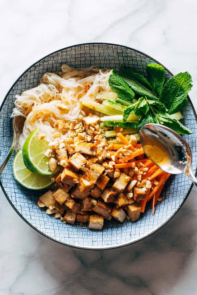Lemongrass vermicelli salad.