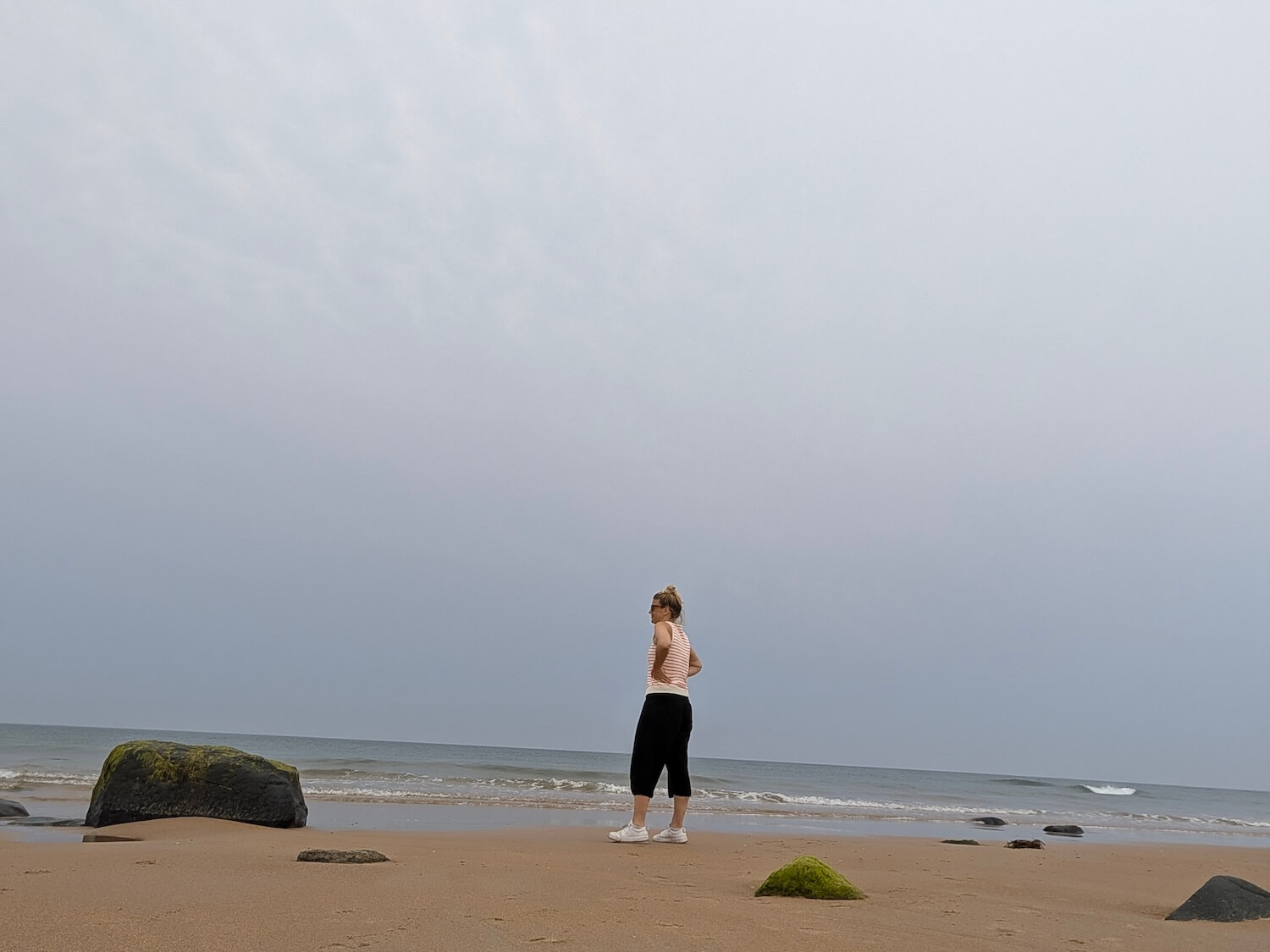 Looking out to Dunstanburgh Beach