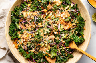 Miso Sesame Kale Salad • Bakerita