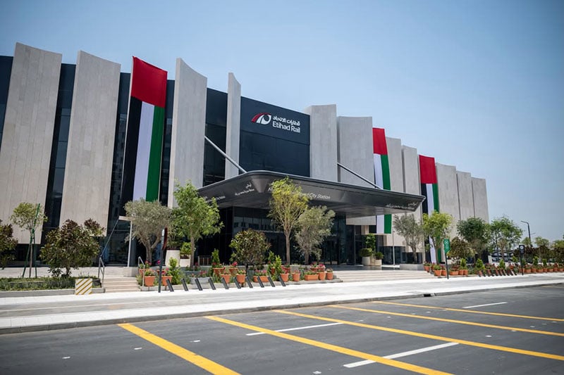 Etihad Rail - Mohamed bin Zayed City Passenger Train Station in Abu Dhabi