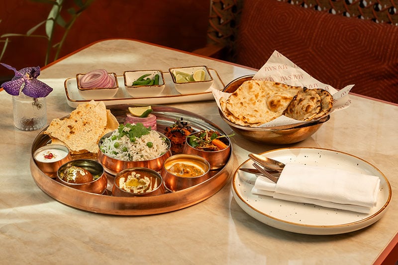 North Indian thali at Mausam