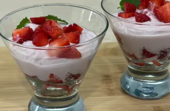 Strawberry Almond Pudding, Delicious and Elegant Dessert, Easy to make,Home Style – Manjula’s Kitchen