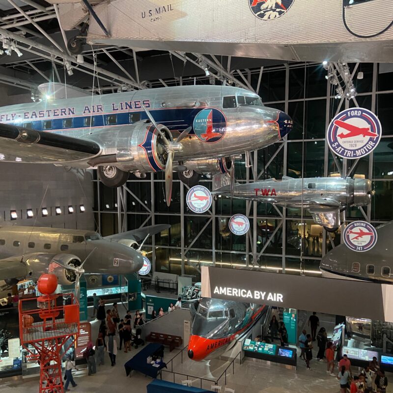Smithsonian National Air and Space Museum Airplane exhibit at the Smithsonian-National Air and Space Museum in Washington, DC