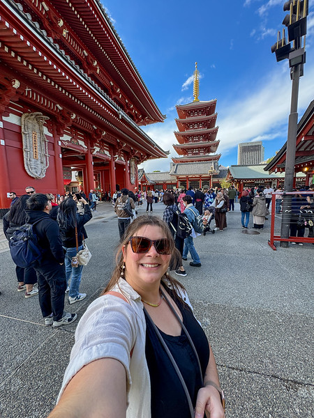 Amanda at Senso-ji Temple