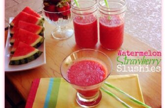 Watermelon Strawberry Slushies