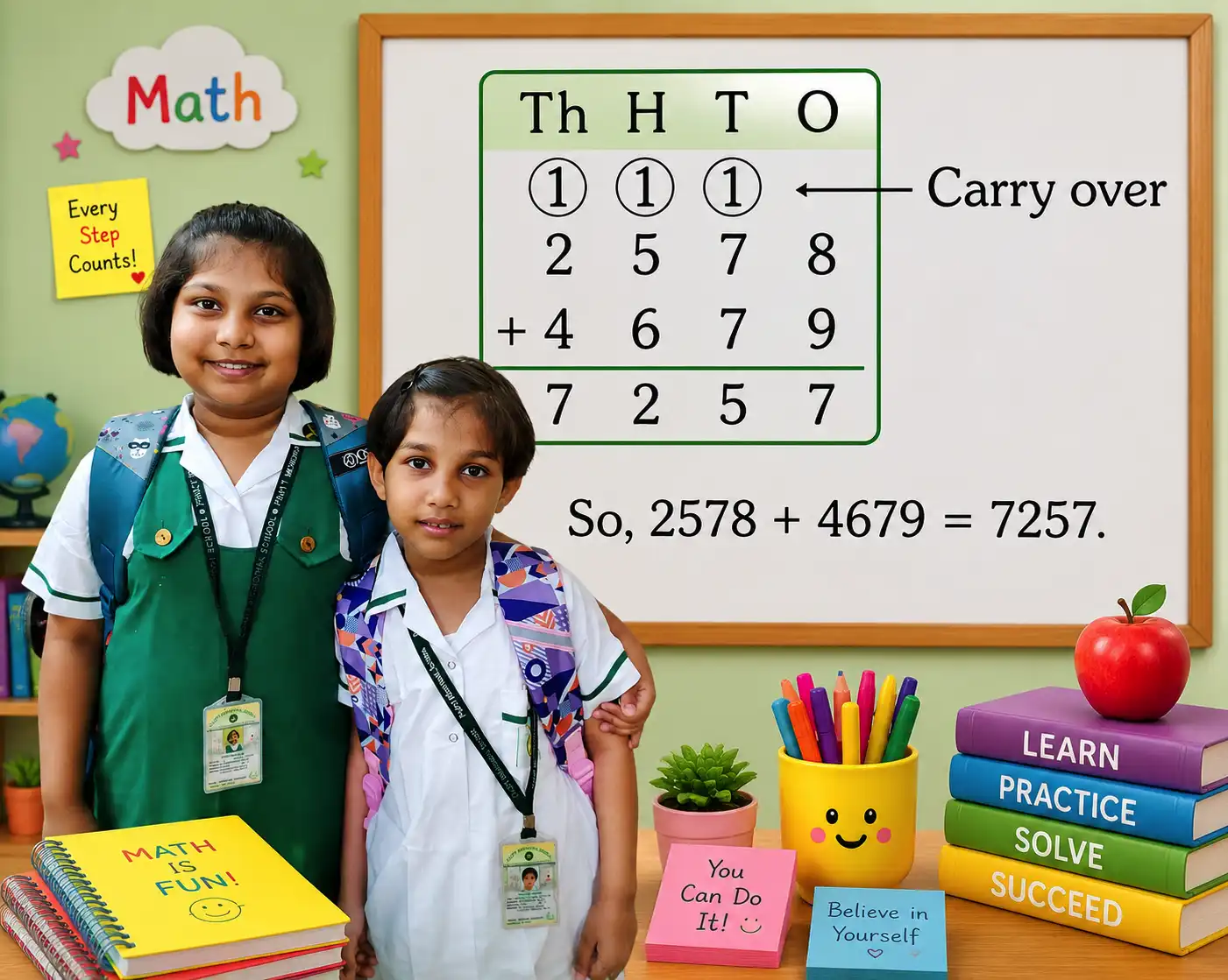 Adding 4-digit Numbers with Regrouping Adding 4-digit Numbers with Regrouping