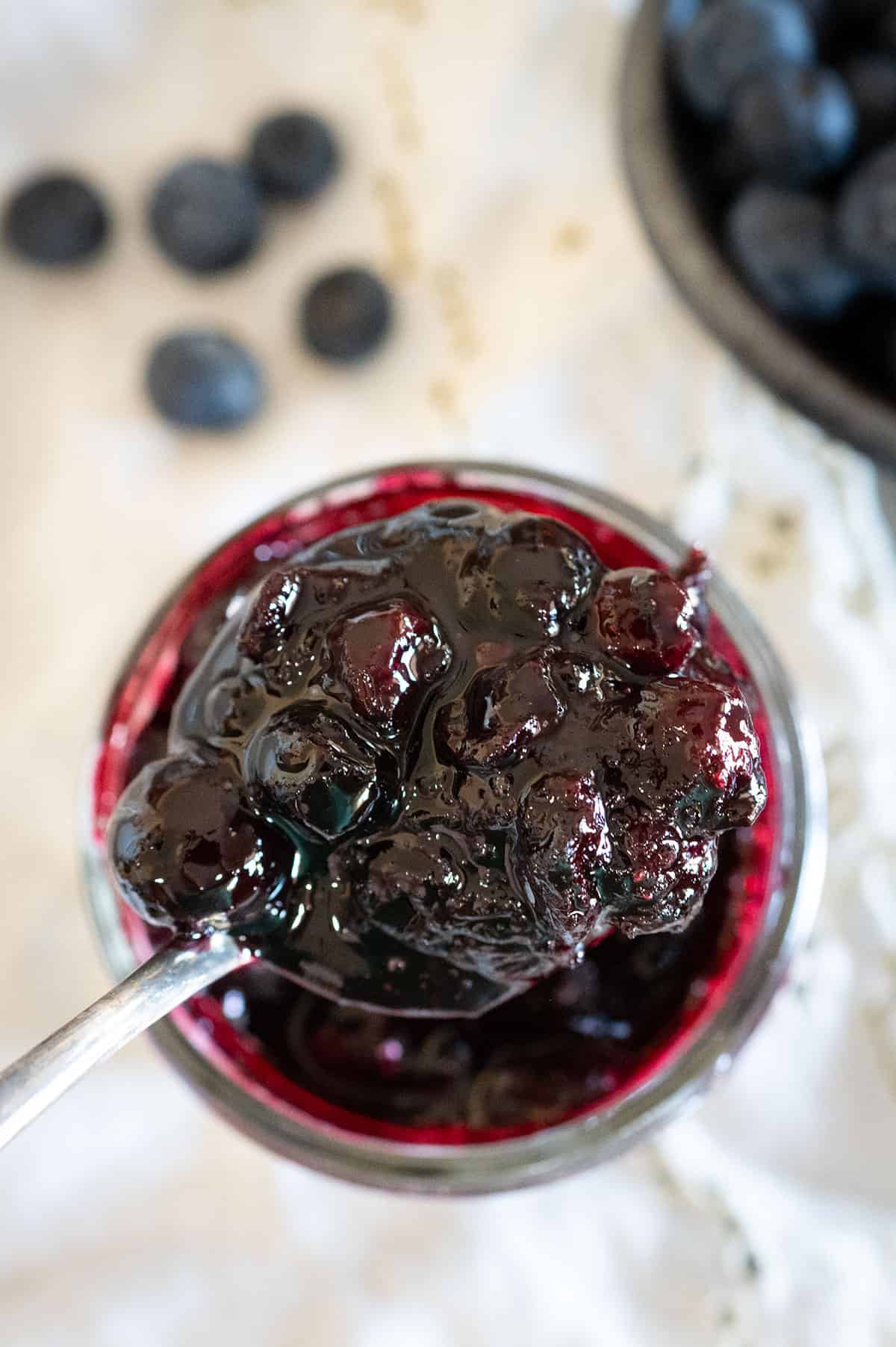 jar of Maple Blueberry Syrup