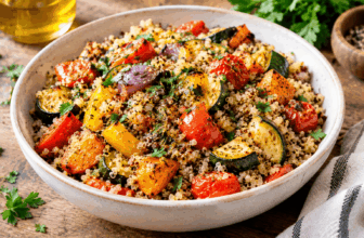 Quinoa Pilaf With Roasted Vegetables