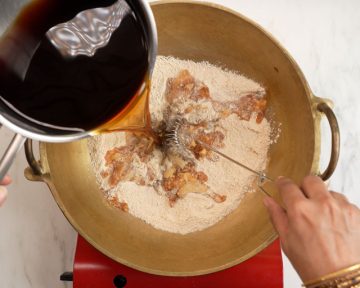 add jaggery water