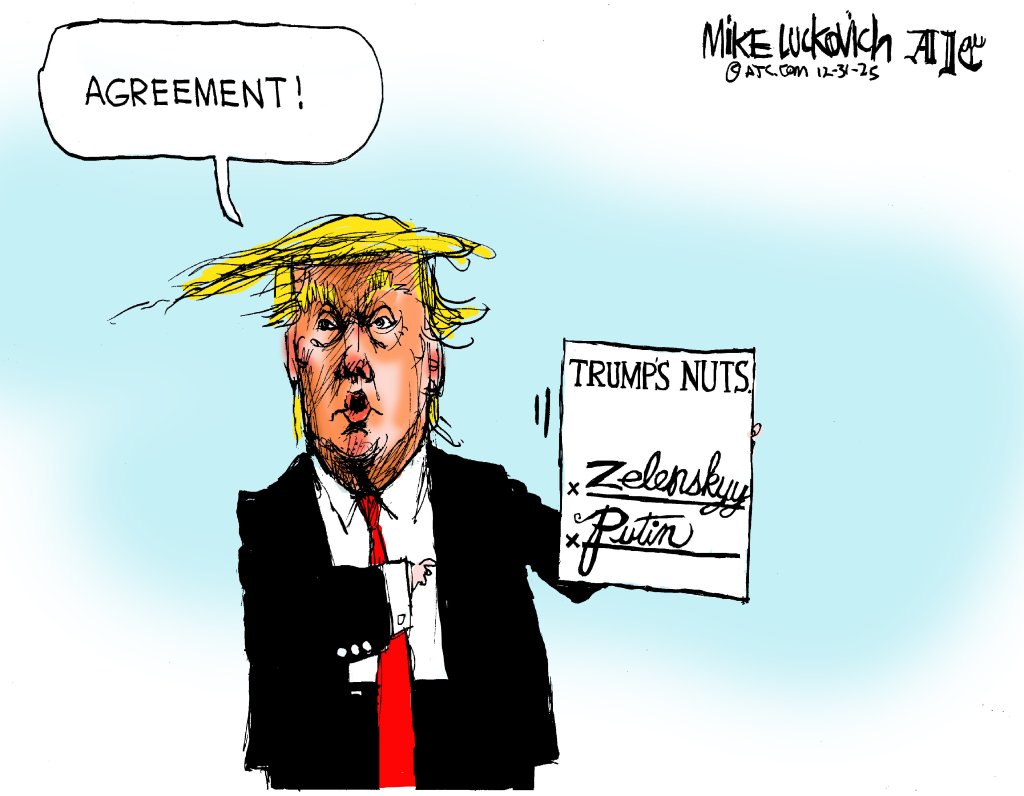 A cartoon by Mike Luckovich.