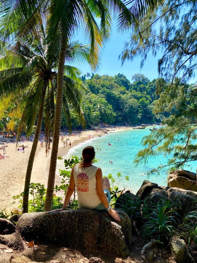 me overlooking banana beach in phuket thailand