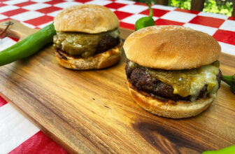 Fire-Roasted Hatch Chile Burgers – Barbecuebible.com