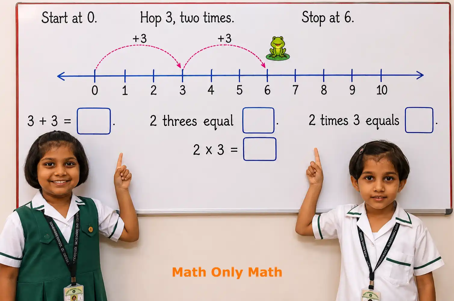 Multiplication on a Number Line