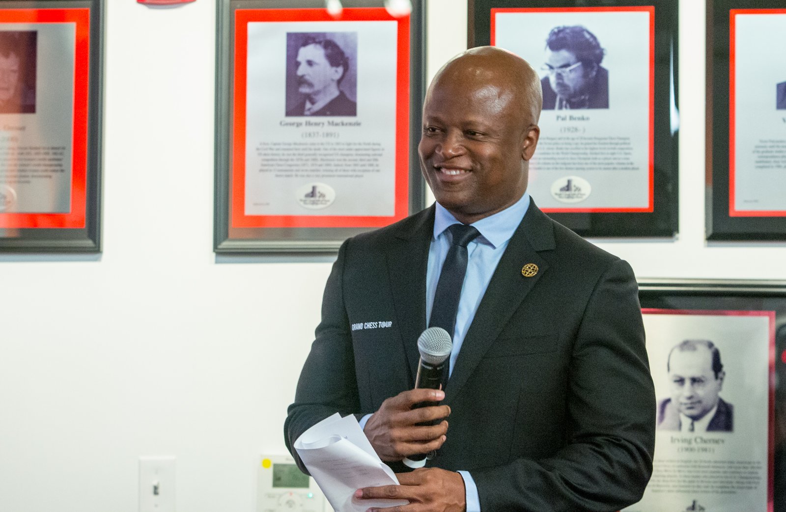 Maurice Ashley is a renowned grandmaster, commentator, author and lecturer. Photo: Maria Emelianova/Chess.com