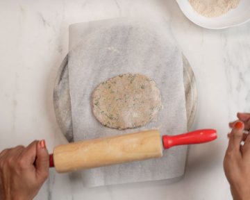 spread paratha