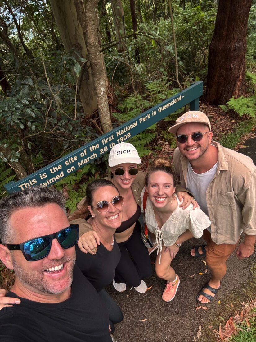 Starting our short walk through the gorgeous Tamborine National Park