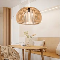 Wooden Ceiling Pendant Light Modern Rustic Hanging Lamp for Living Room Kitchen