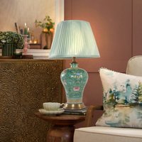 Colorful Handcrafted Ceramic Table Lamp – Ideal for Bedroom, Desk & Living Room