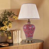 Colorful Handcrafted Ceramic Table Lamp – Ideal for Bedroom, Desk & Living Room