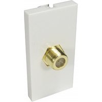 F Type Faceplate Module Single Socket Euromod Wall Plate Module