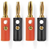 Speaker 4mm Banana Plugs 4 Pack