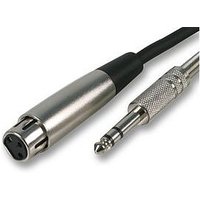 10m XLR Socket to 1/4 Inch Stereo Jack Plug Cable (TRS) Balanced Audio Cable