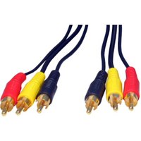 1.2m 3x Phono Plugs to 3x Phono Plugs 1.2m
