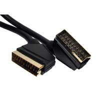 1.5m SCART to SCART 21 Pin Mini Coax Cable