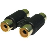 Twin RCA-Female to twin RCA-Female coupler.