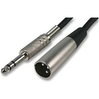 3m XLR Plug to 1/4 Inch Stereo Jack Plug Cable (TRS) Balanced Audio Cable