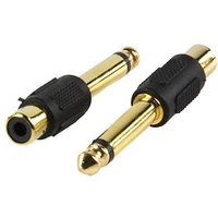 1/4 inch to Phono Adapter 6.35mm Plug to Phono Socket
