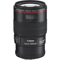 Canon EF 100mm f/2.8L IS USM Macro Black Lens Used