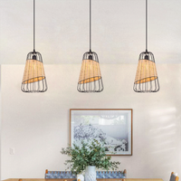 ‍Lantern-Inspired Rattan Ceiling Light for Cozy Natural Elegance (90% off)